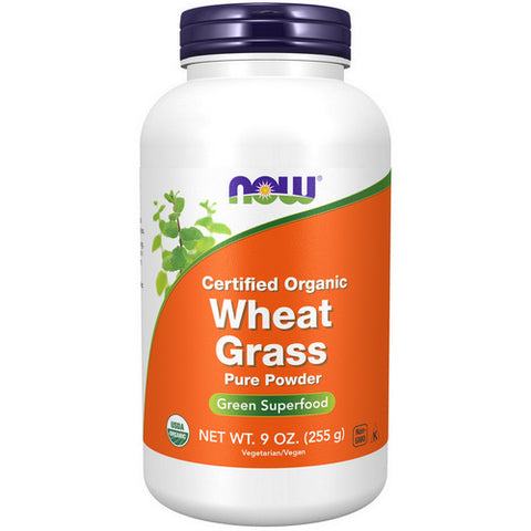 Now Foods, Organic Wheat Grass Powder, POWDER, 9 Oz