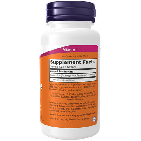 Now Foods, Pantethine, 300 mg, 60 Sgels