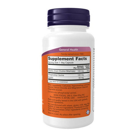 Now Foods, Phosphatidyl Serine, 100 mg, 60 Vcaps Now Foods