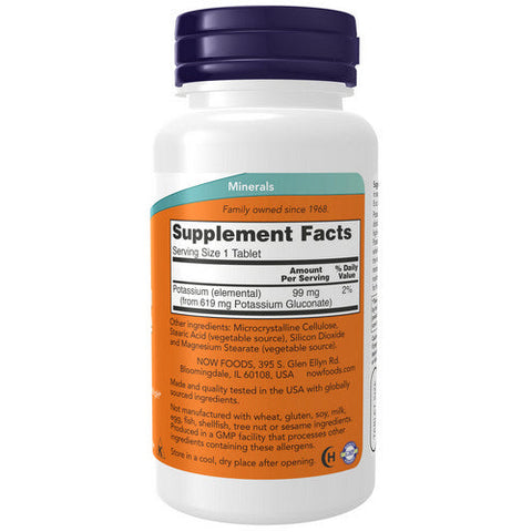 Now Foods, Potassium Gluconate, 99 mg, 100 Tabs Now Foods