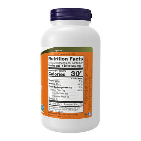Now Foods, Psyllium Husk Powder, POWDER, 12 Oz Now Foods