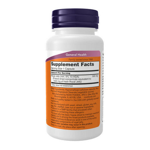 Now Foods, Royal Jelly, 1500 mg, 60 Caps Now Foods