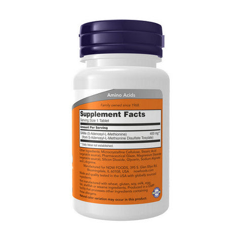 Now Foods, Sam-E, 400 mg, 30 Tabs Now Foods