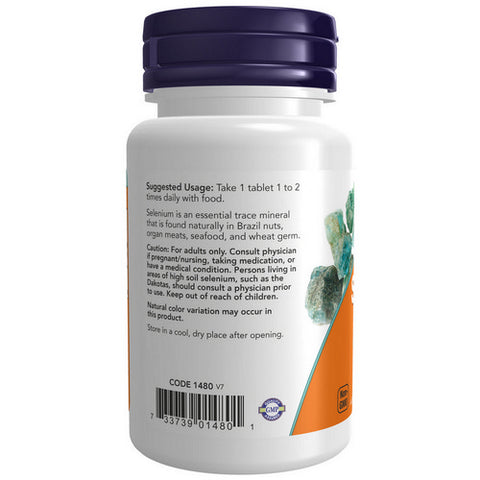Now Foods, Selenium, 100 mcg, 100 Tabs