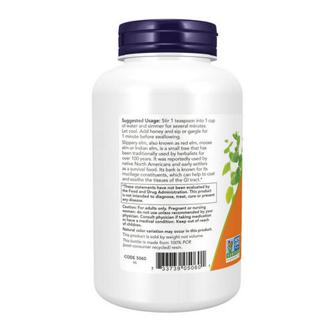 Now Foods, Slippery Elm Powder, 4 Oz