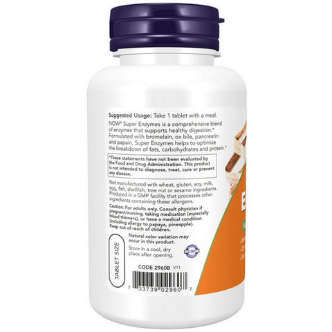 Now Foods, Super Enzymes, 90 Tabs