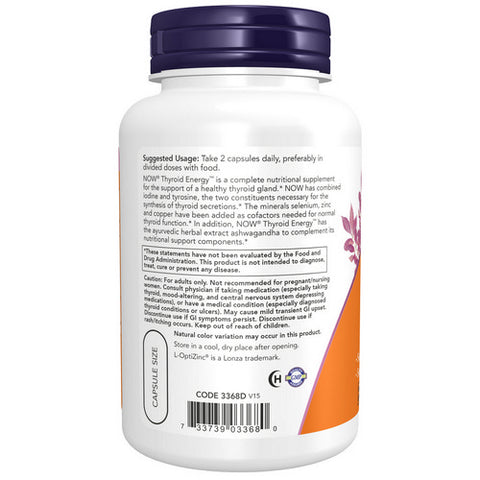 Now Foods, Thyroid Energy, 90 Veg Caps