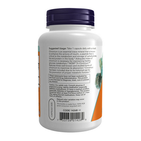 Now Foods, Tri-Chromium, 500 mcg, 180 Veg Caps