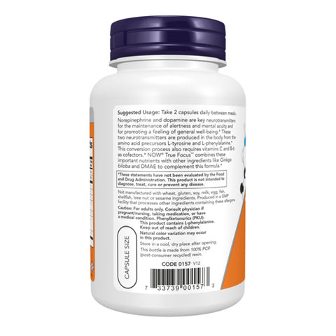 Now Foods, True Focus, 90 Veg Caps