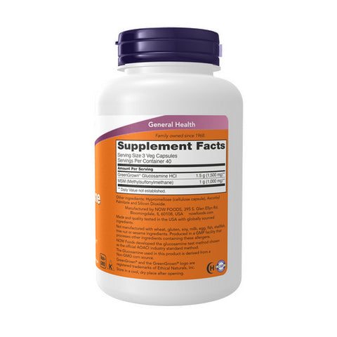 Now Foods, Glucosamine & MSM, 120 Veg Caps