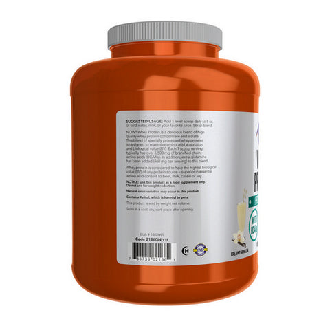 Now Foods, Whey Protein, Natural Vanilla, 6 lbs