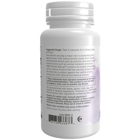 Now Foods, Wrinkle Rescue, 60 Veg Caps