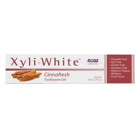 Now Foods, XyliWhite Cinnafresh Toothpaste Gel, NATURAL-CINNAMON, 6.4 Oz