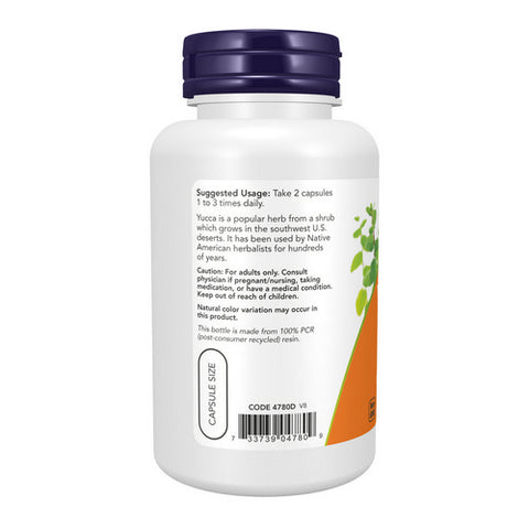 Now Foods, Yucca, 500 mg, 100 Caps