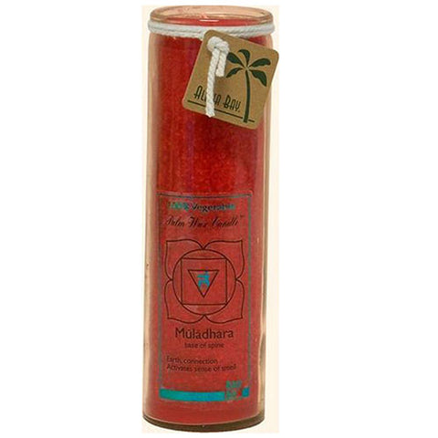 Aloha Bay, Candle Chakra Jar, Unscented Red,16 OZ