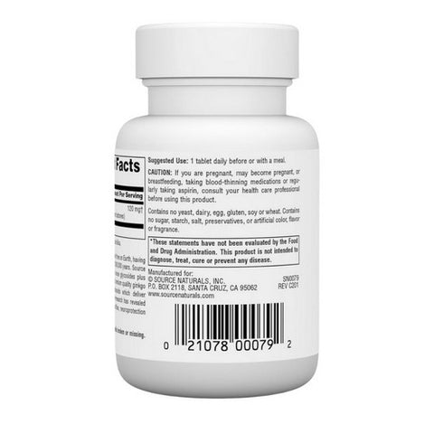 Source Naturals, Ginkgo-24 Biloba Extract, 120 MG, 60 Tabs
