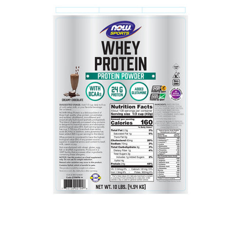 Now Foods, Whey Protein, Dutch Chocolate, 10lb