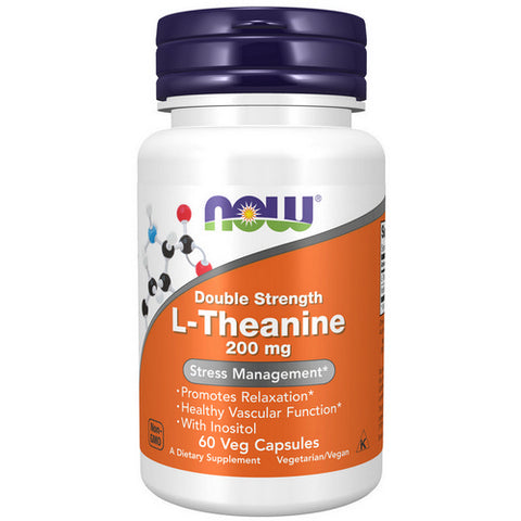 Now Foods, L-Theanine, 200 mg, 60 Vcaps