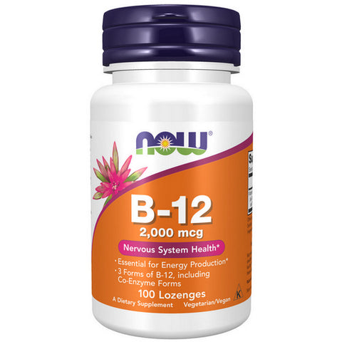 Now Foods, B-12, 2000 mcg, 100 Lozenges