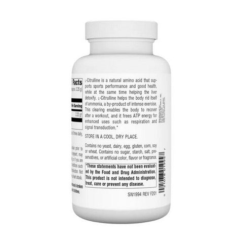 Source Naturals, L-Citrulline, 500 mg, Powder 3.53oz Source Naturals