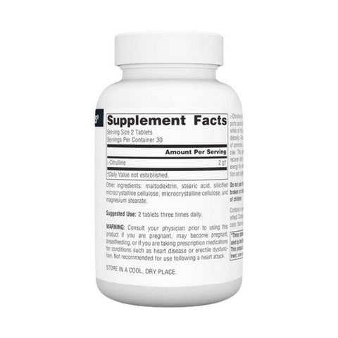 Source Naturals, L-Citrulline, 1000 mg, 60 Tabs Source Naturals