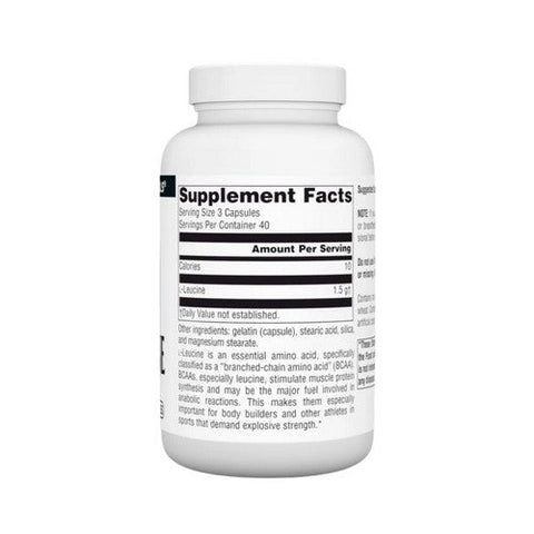 Source Naturals, L-Leucine, Caps 120 Tabs Source Naturals