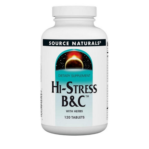 Source Naturals, Hi-Stress B&c, w/ herbs 120 Tabs