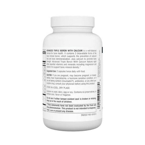 Source Naturals, Triple Boron, 3 mg, Advanced, With Calcium, 120 Caps Source Naturals