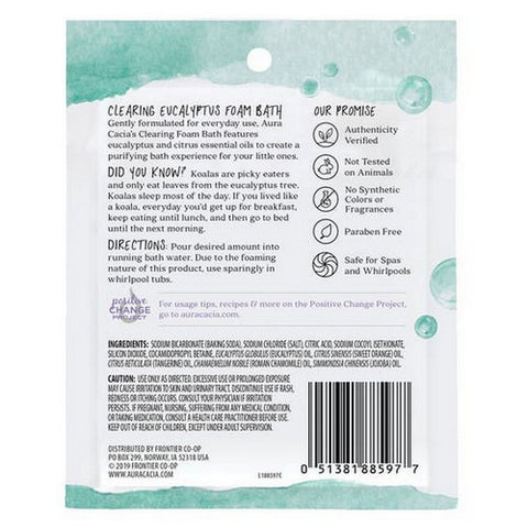 Aura Cacia, Aromatherapy Foam Bath, Kids Clearing 2.5 Oz