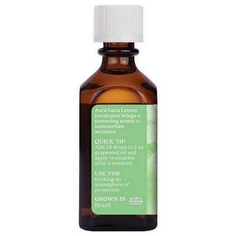 Aura Cacia, Essential Oil Eucalyptus, Lemon, 2 Fl Oz