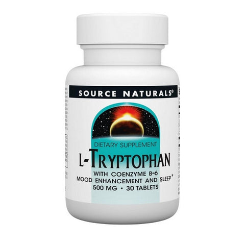 Source Naturals, L-Tryptophan, 500 mg, 30 Tabs
