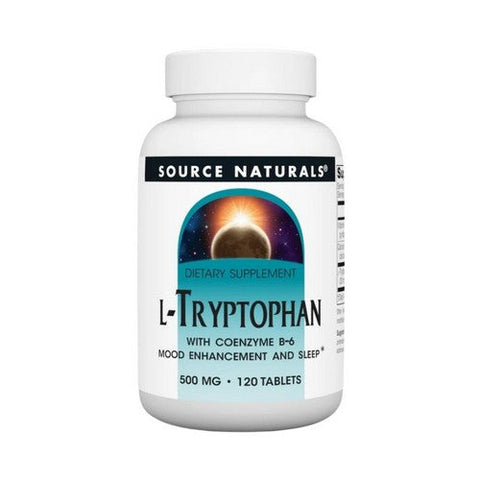 Source Naturals, L-Tryptophan, 500 mg, 120 Tabs Source Naturals