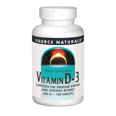 Source Naturals, Vitamin D, 400 IU, 100 Tabs