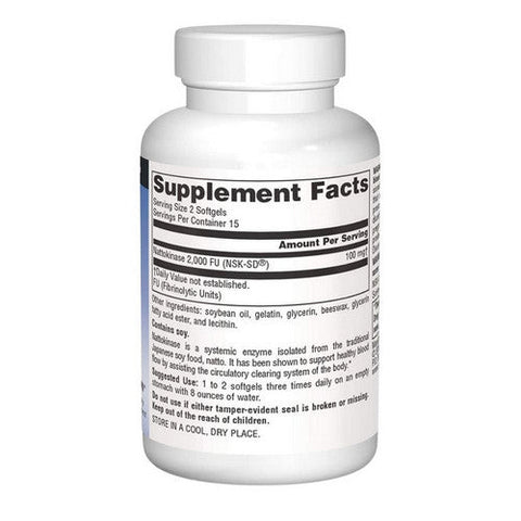Source Naturals, Nattokinase, 50 mg, 30 Softgels Source Naturals