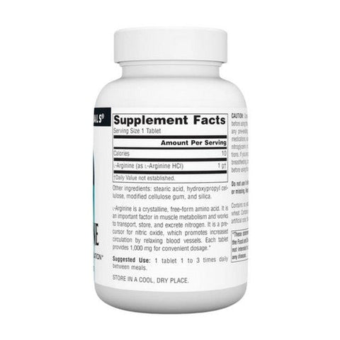 Source Naturals, L-arginine, 1000 mg, 50 Tabs Source Naturals