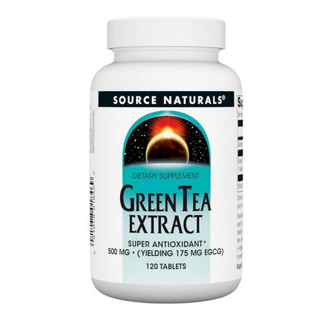 Source Naturals, Green Tea, 500 mg, Extract 120 Tabs
