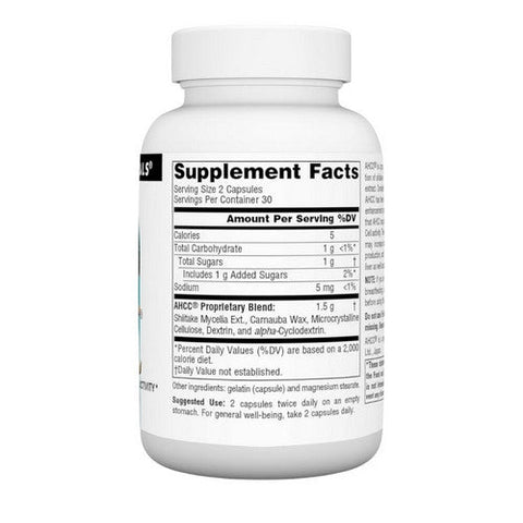 Source Naturals, Ahcc, 750 mg, 60 Caps Source Naturals