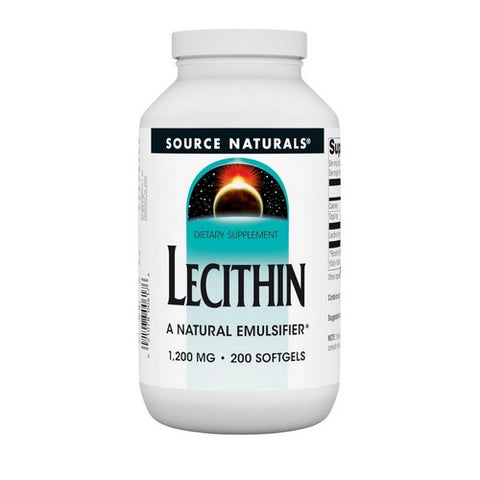 Source Naturals, Lecithin, 1200 mg, 200 Softgels