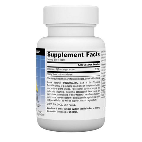 Source Naturals, Policosanol, 20 mg, 30 Tabs