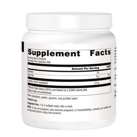 Source Naturals, Lecithin, 1200 mg, 500 Softgels Source Naturals