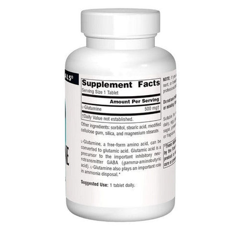 Source Naturals, L-Glutamine, 500 mg, 100 Tabs Source Naturals