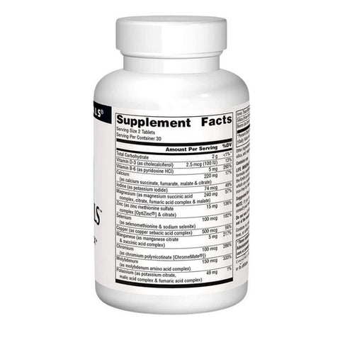 Source Naturals, Life Minerals No Iron, 60 Tabs