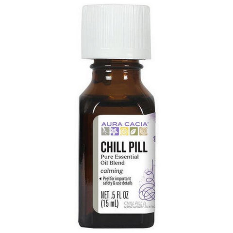 Aura Cacia, Pure Essential Oil Chill Pill, Chill Pill 0.5 Oz