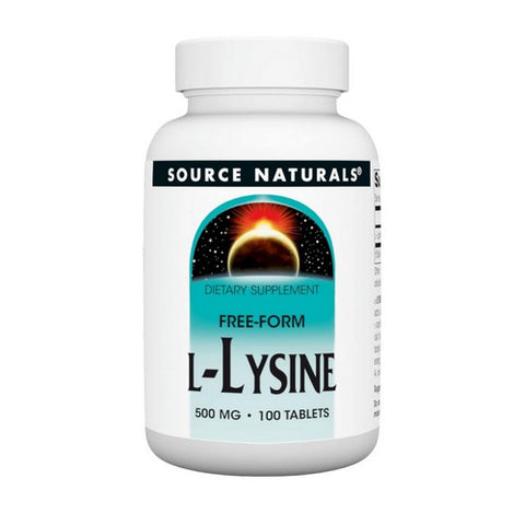 Source Naturals, L-Lysine, 500 MG, 100 Tabs