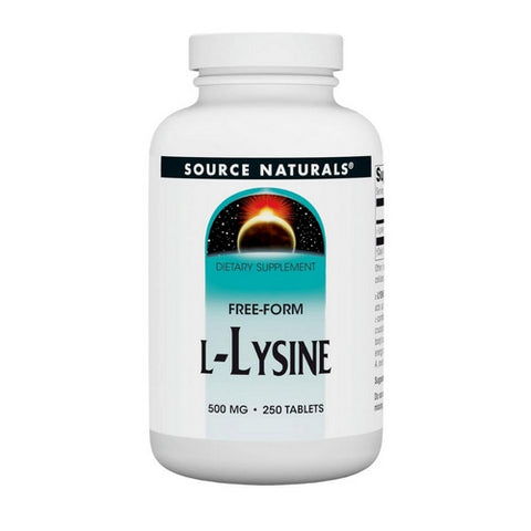 Source Naturals, L-Lysine, 500 MG, 250 Tabs