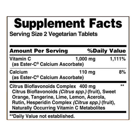 American Health, Ester-c With Citrus Bioflavonoids, 500 mg, 225 Vegitabs American Health