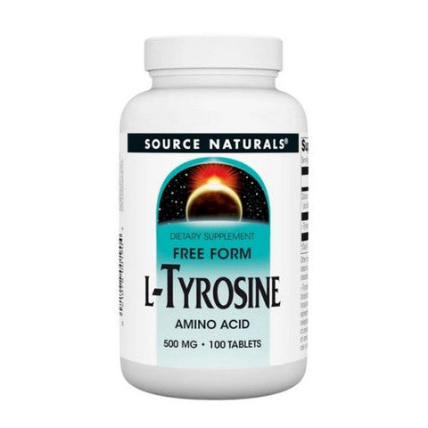 Source Naturals, L-Tyrosine, 500 MG, 100 Tabs Source Naturals