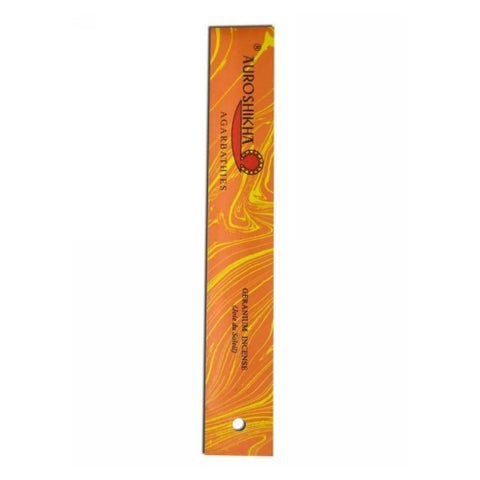 Auroshikha Candles and Incense, Incense Geranium, (joie Du Soliel) 10 Gm