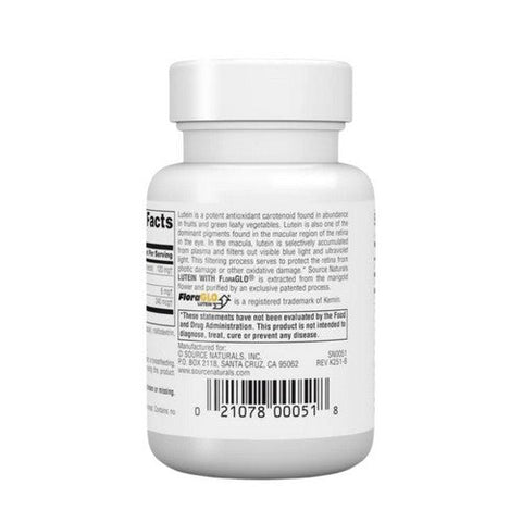 Source Naturals, Lutein, 6 mg, 45 Caps Source Naturals