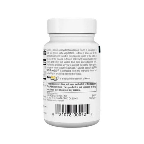 Source Naturals, Lutein, 6 mg, 90 Caps Source Naturals